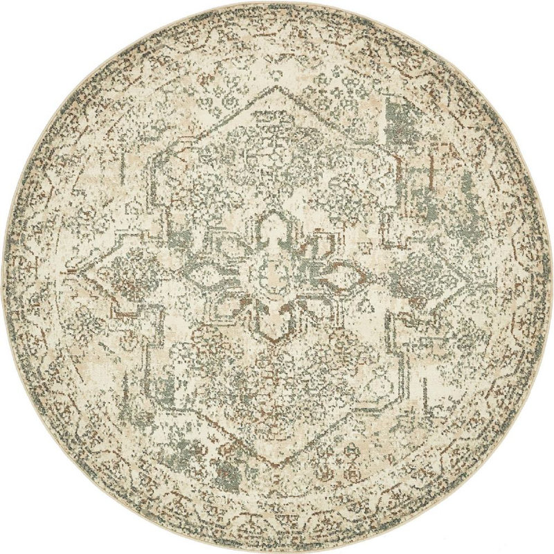 Mosely Oriental Indoor Rug, Round 8'