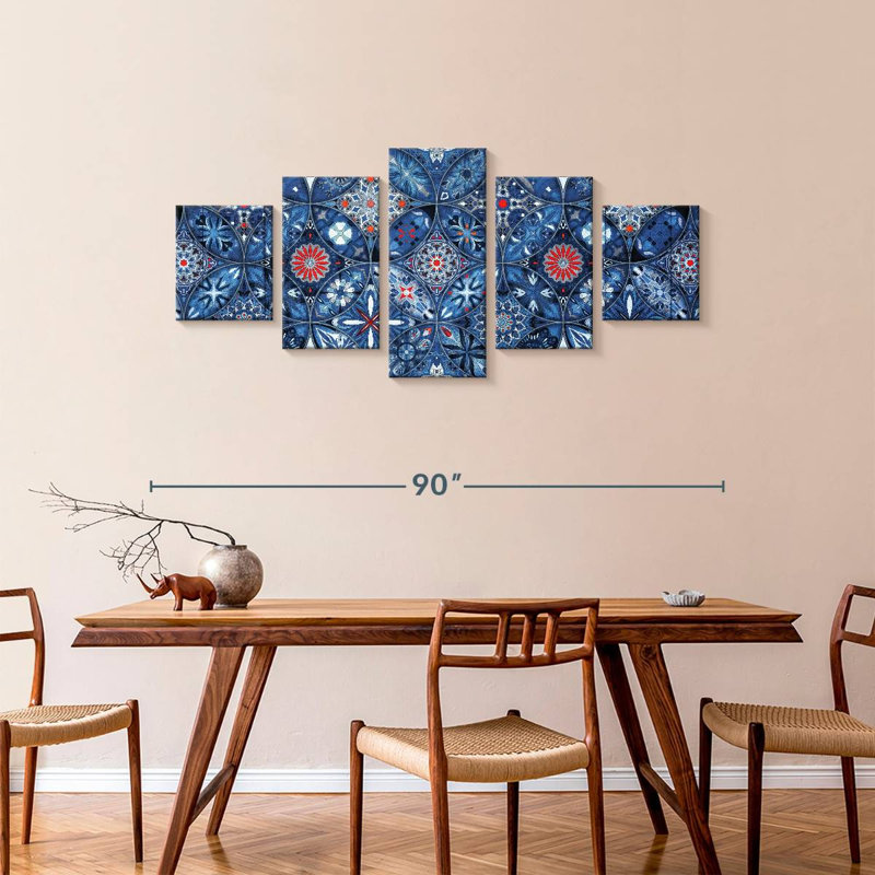 Floral Kaleidoscope, 36" H x 80" W
