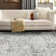 Oriental Machine Washable Rug Non-Slip Area Rug for Living Room Low-Pile Rug Indoor Floor Cover Floral Rug for Bedroom Dining Room Hallway Kitchen Office