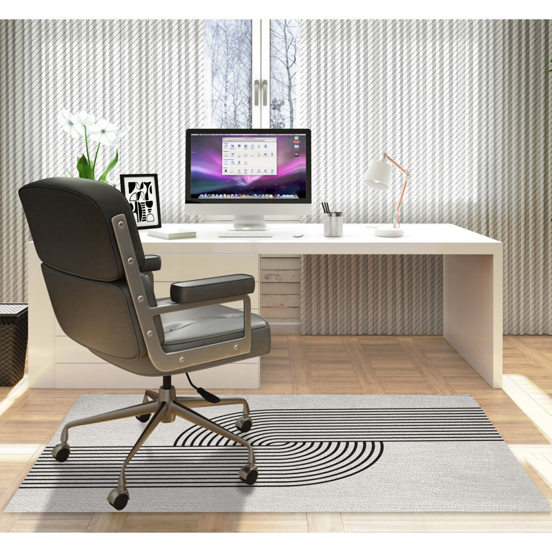 Tapis de chaise rectangulaire Askia, Beige, L 48 po x L 72 po
