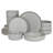 Gibson Elite Gelston Stoneware Matte Reactive Glaze 16 Piece Plates and Bowl Dinnerware Set - Cream-99321831