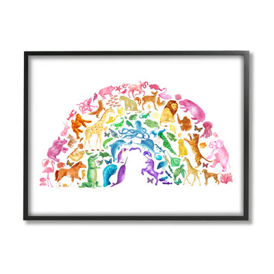Art texturé à giclée mixte par arc-en-ciel