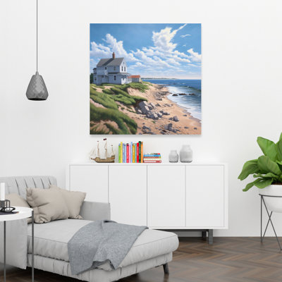 Sea view - Coastal Blue Canvas for Home Decor | Ocean Art