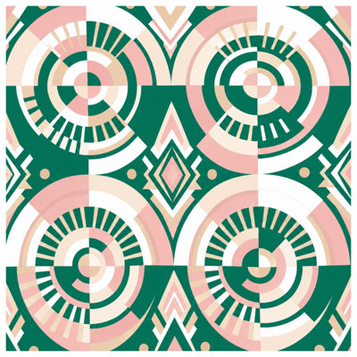 Geometric Circular Pattern Comforter