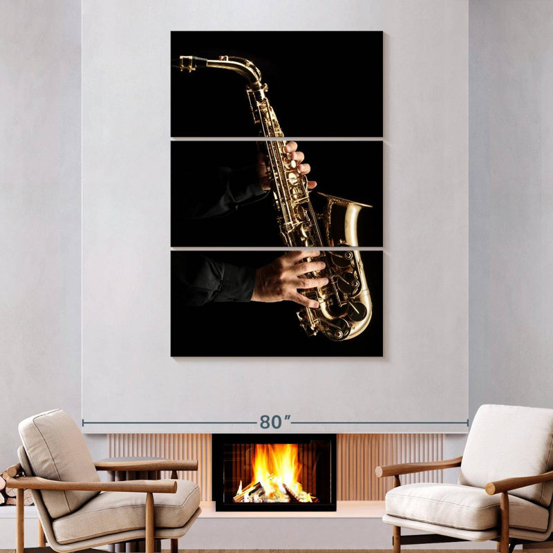 Abarca Classic Saxophone, 74" H x 48" W