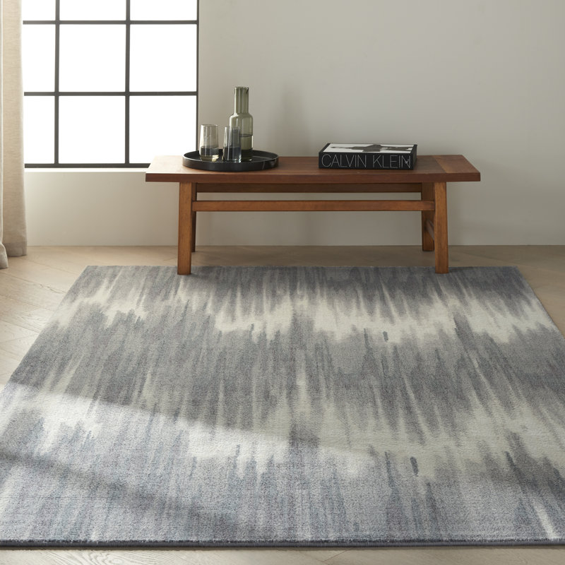 Abstract Wool Area Rug, Rectangle 168 x 244cm