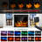 3-Sided Glass Fireplace TV Stand-1322739941