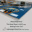 «Pink Rosegold Stripes Complexity V», impression sans cadre sur métal-2006157682