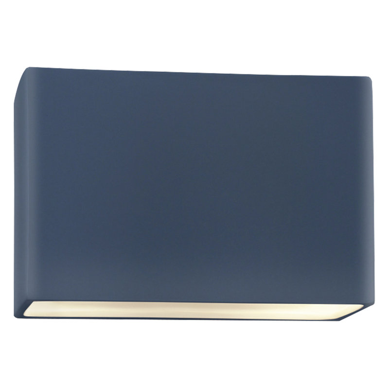 Applique murale encastrée 1 lumière à intensité variable Durso, DEL, H 10 po x l 16,5 po x P 4 po, Nuit étoilée / blanc mat