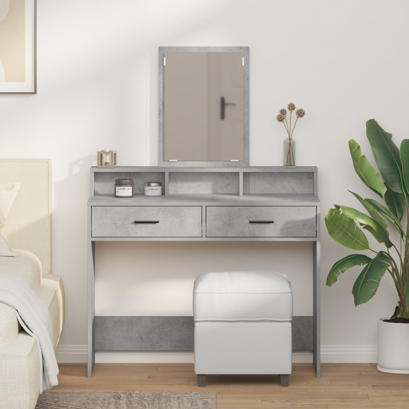 Engineered Wood 100 X 41 X 140 Cm Storage, Concrete Grey