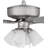 Pro Plus 114 White 4 Light Kit 52'' Ceiling Fan with LED Lights-2036216276