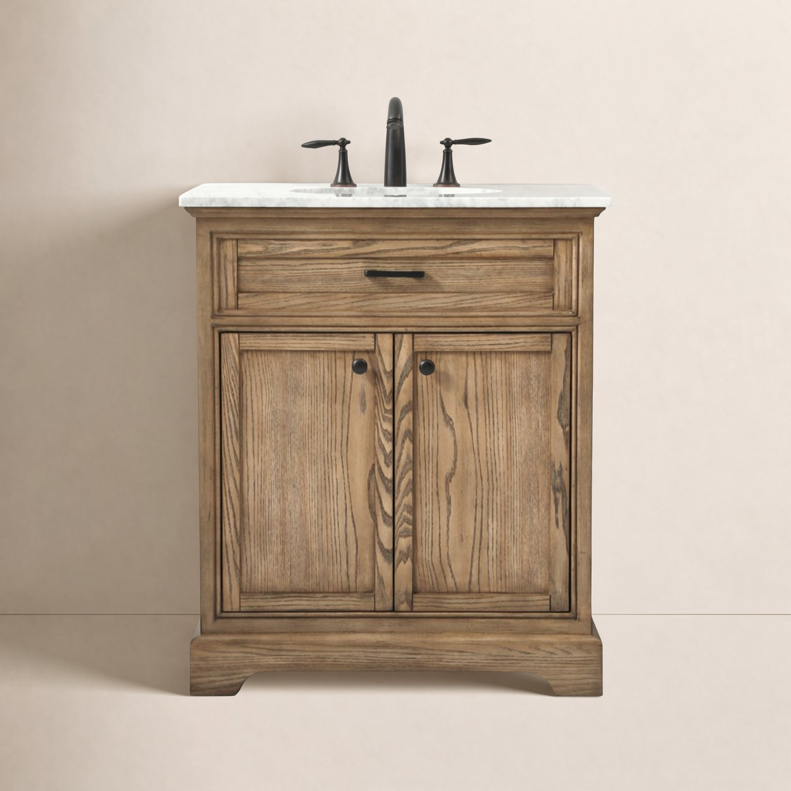 Hermes 30'' Single Bathroom Vanity, Driftwood