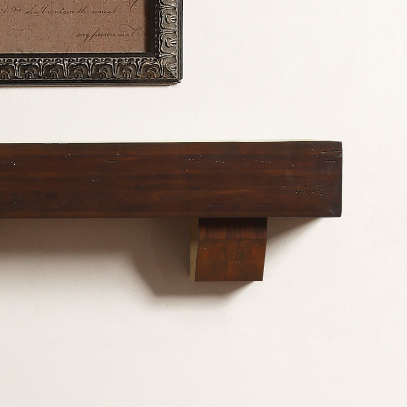Yareli Hand Carved Wood Mantel, 48" , Antique White
