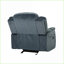 Fauteuil inclinable inclinable classique Recliners | Gris acier | Peluche