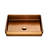 Dawn USA 13.375'' Rose Gold Stainless Steel Rectangular Bathroom Sink