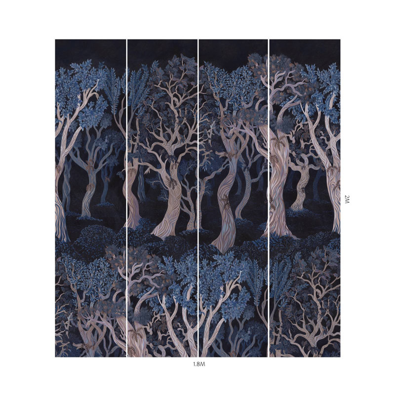 OVERSTORY Wallpaper - Midnight 9'10" - full height wallpaper, Earth