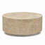 Table basse ronde de 28 po à grain de bois rond, léger et résistant au feu-133596533