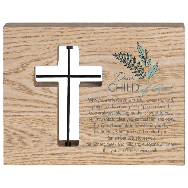 Tabletop Wire Plaque Child Of God Boy