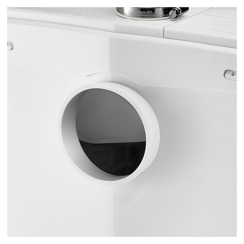 Pompe Macerator 1200W pour évier de sous-sol de toilette - Système d'éjection des eaux d'égout à haut débit 48 GPM avec pales en acier inoxydable