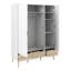 Litzy 3 Door Manufactured Wood Wardrobe