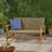 Genola WOOD + WICKER LOVESEAT