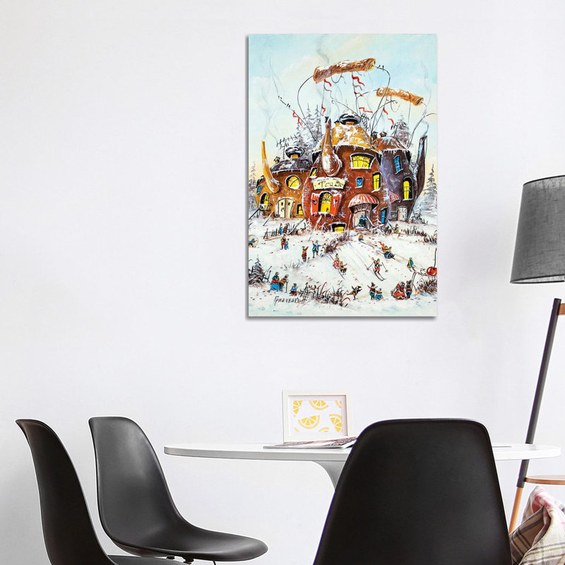 Winter Activities In The Tea by Natalia Grinchenko - Wrapped Canvas Print, 101.6 cm H x 66.04 cm W