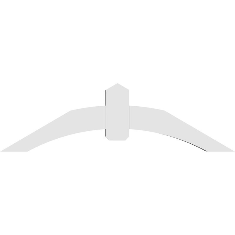 Support pour pignon en PVC Archdale, H 17,5 po x l 60 po (pas 7/12), P 4 po x F 6 po