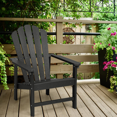 Zawadi HDPE Stacking Adirondack Chair
