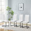 Chaise en porte-à-faux rembourrée en similicuir Modern-929193547-929193556