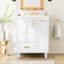 24" Bathroom Vanity With Sink, Bathroom Cabinet With Door Shelf-114222493
