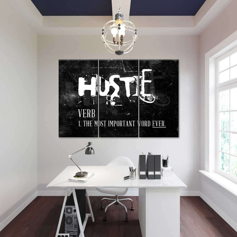 Hustle 3 pièces, H 32 po x l 50 po x P 1,25 po