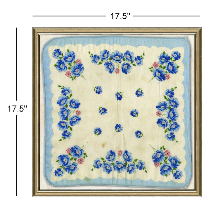 Vintage Silk Handkerchief II Print