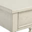 Table de chevet - Bois massif blanchi naturel, glissière de tiroir en métal, décor, installation facile, l 24 po x P 18 po H 26 po avec finition, glissade, fascination, produit d'assemblage simple,