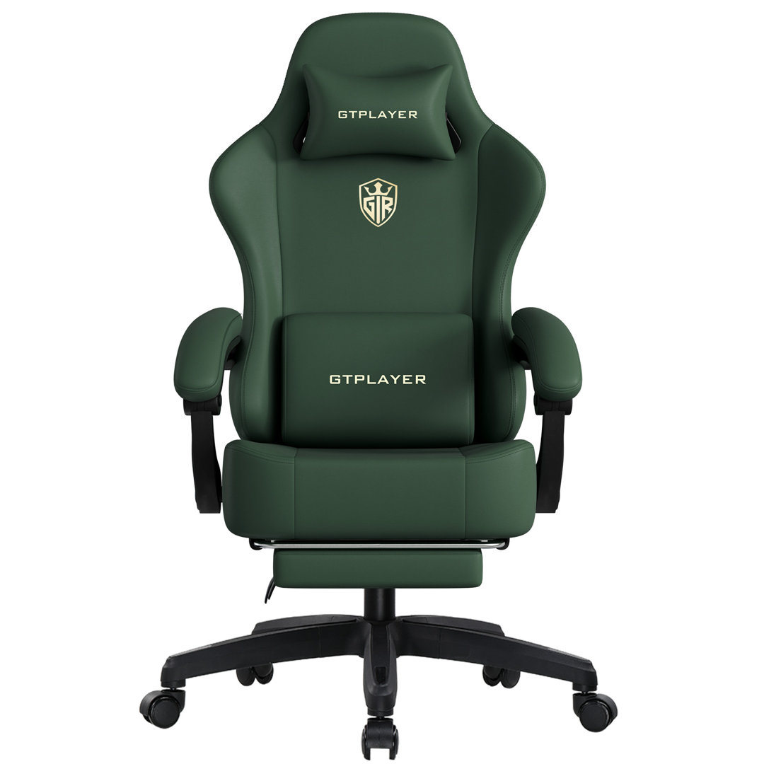 GTPLAYER GAMING CHAIR Adjustable Headrest and Adjustable Padded Armrests PC & Racing Game Chair