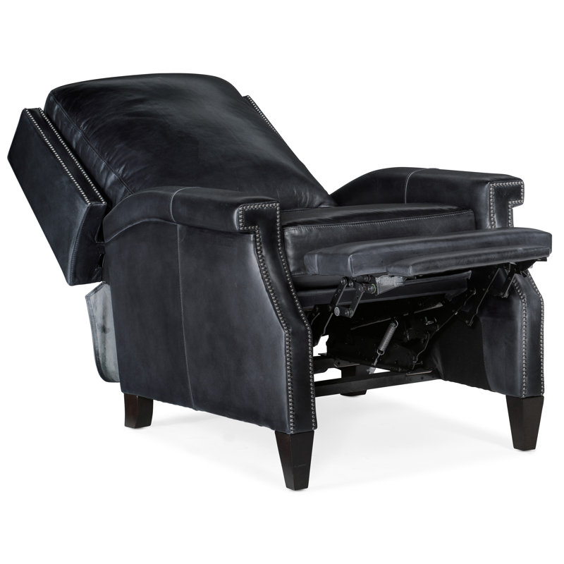 Checkmate Champion Blue Leather Handcrafted Recliner