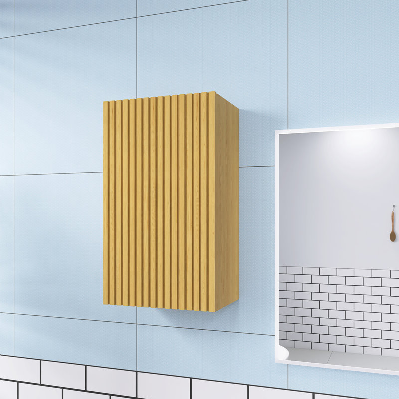 14 po X P 12 po P x 24 po Armoire à linge en contreplaqué de chêne clair H