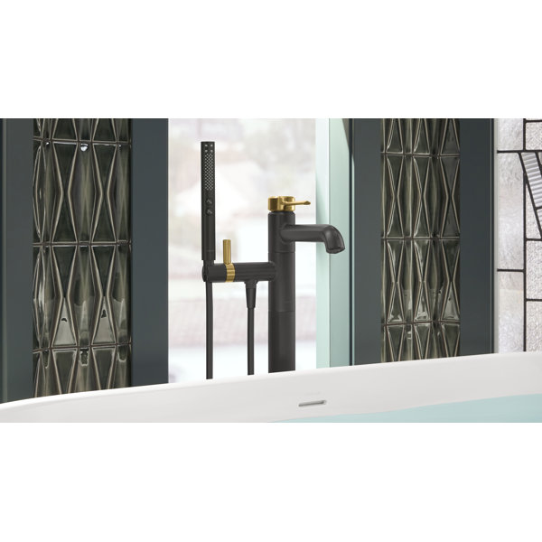 Kohler Occasion Floor-Mount Bath Filler Trim With Handshower | Wayfair