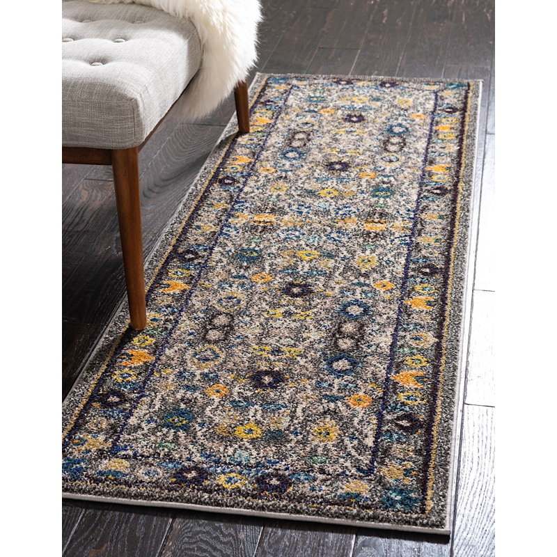 Eddins Washable Oriental Indoor Rug, Runner 2'7" x 10'