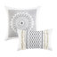 Housse de couette en chenille de coton très grand / très grand - multicolore, ouverture superposée, motifs chauds et doux, motifs géométriques-120649218