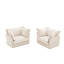 Ensemble de 2 chaises d'appoint Modern Armchairs-1570323839