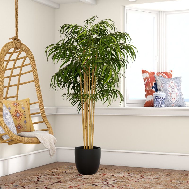 Arbre de bambou artificiel vert 6 pi