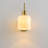 Armed Wall Sconce with Cream Glass Shade