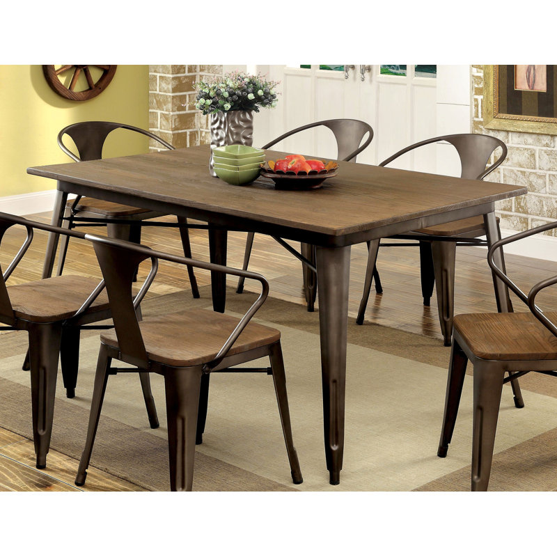 Solid Wood Top Four Leg Dining Set