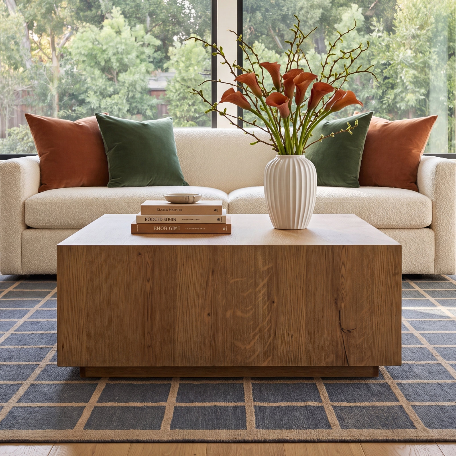 Taryn 42" Block Coffee Table, Natural