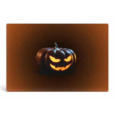 «Glowing Jack-o'-Lantern», art mural sur toile paysage
