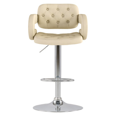 Swivel Upholstered Adjustable Height Counter Stool