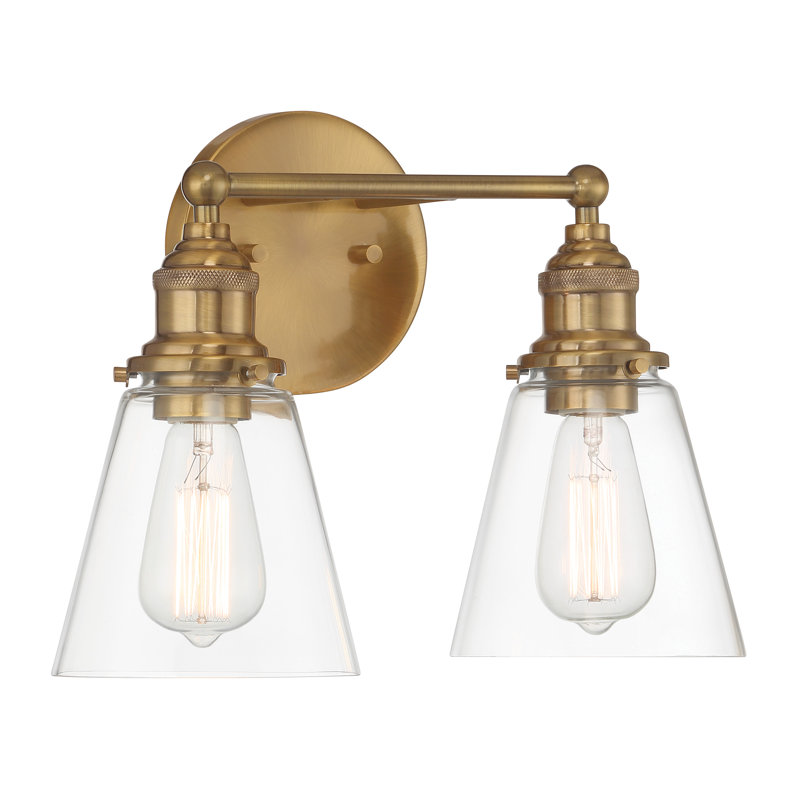 Breakwater Bay Adeen - 2 Lt Vanity, Brass