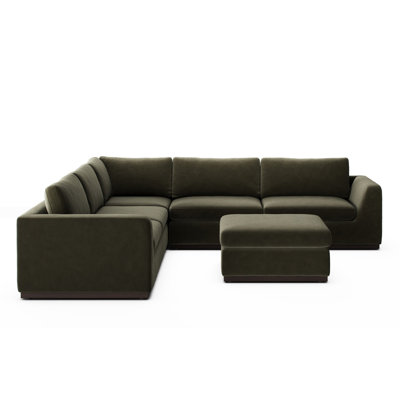 Colt 3PC Sectional W/ Ottoman-Surrey Olive