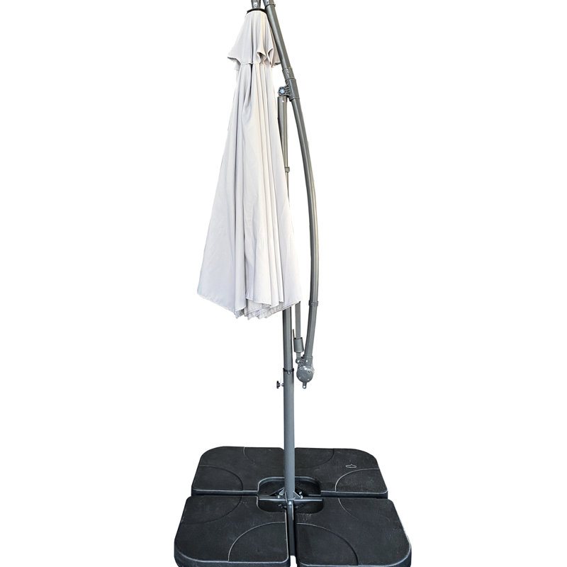 Parasol suspendu 10 pi gris