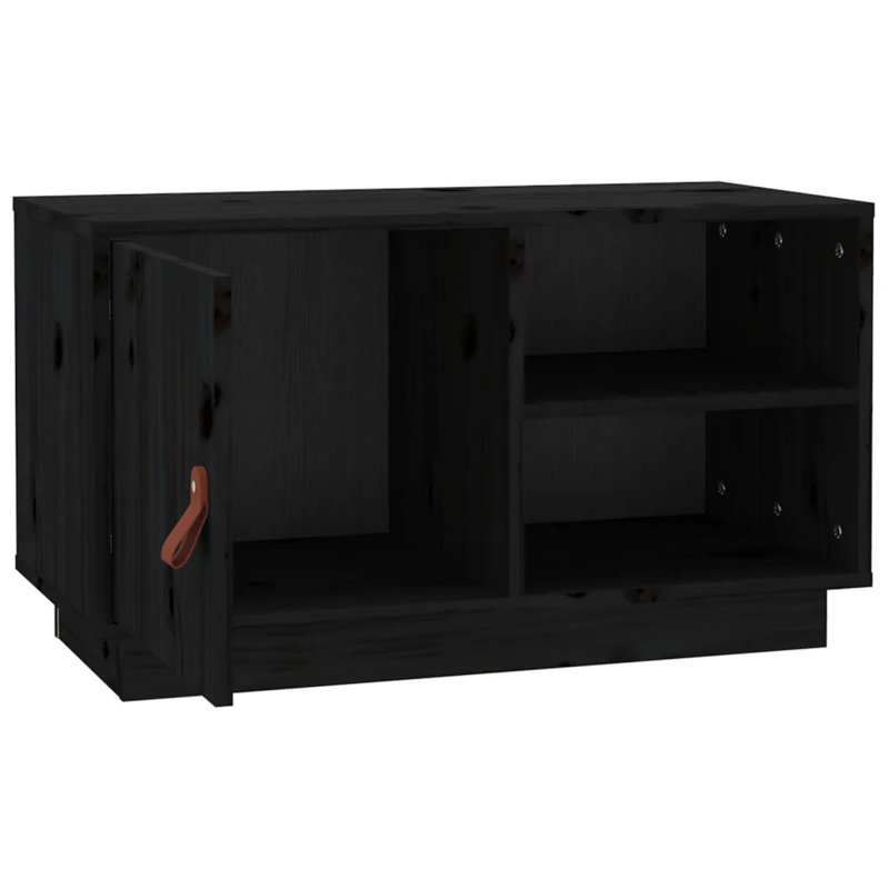 Karsson Unfinished TV Stand for TVs up to 32", Black